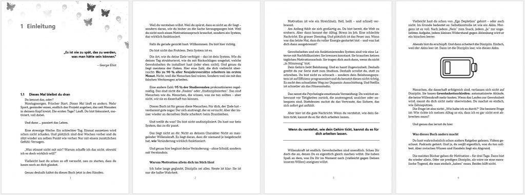 Erste Seiten - Motivation